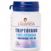 LaJusticia Triptófano con Melatonina + Magnesio + Vitamina B6 (60 comprimidos)