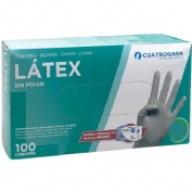 Guantes latex sin polvo blanco talla l