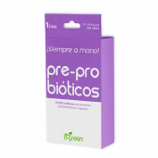 Pre-probioticos b green pocket line 10 capsula
