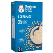 Gerber 8 cereales (1 estuche 500 g)