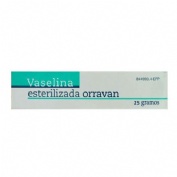 VASELINA ESTERILIZADA PURA ORRAVAN POMADA , 1 tubo de 25 g