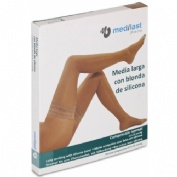 Media larga (a-f) compresion normal - medilast blonda de silicona (talla mediana color beige)