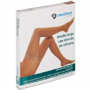 Media larga (a-f) compresion normal - medilast blonda de silicona (talla grande color beige)