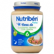 Nutriben cena crema guisantes con jamon (1 potito junior 200 g)