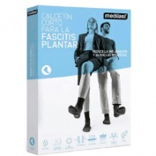 Calcetin corto compresion preventiva para fascitis plantar - medilast (talla m color negro)