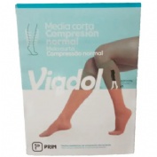 Media corta (a-d) compresion normal viadol va-34 1 unidad talla extragrande color beige