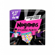 Dodot Ninjamas Pañal infantil niña corazones talla 8-12 años 27-43 kg 9 ud