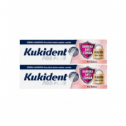 Kukident Pack Ahorro Pro Plus Barrera Anticomida Sin sabor 40g x 2 ud