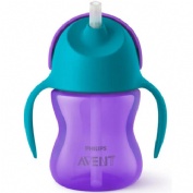 Vaso de crecimiento philips avent +6 meses 1 unidad 210 ml color morado - philips avent