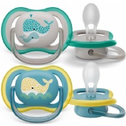 Philips Avent Chupete Silicona Ultra Air + 18 meses neutro (2 ud)