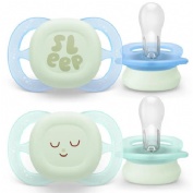 Chupete silicona philips avent ultra start nocturno 0-2 meses 2 unidades niño