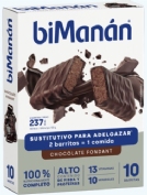 BiManán Barritas BeSlim Chocolate Negro Fondant (10 ud)