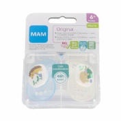 Chupete silicona fisiologico mam original + 6 meses a pack doble - mam original