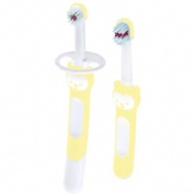 MAM Learn to Brush Set - Cepillos de dientes para bebés (2 ud)