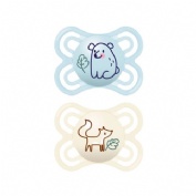 Chupete silicona mam perfect 2 - 6 meses matt a pack doble - mam perfect