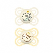 MAM Perfect Night Chupete Silicona Fisiológico (2-6 meses, 2 ud)