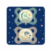 MAM Original Night Chupete Silicona Simétrica 0+ meses Azul (2 ud)