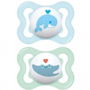 Chupete silicona simetrica mam air 2 - 6 meses a pack doble - mam air