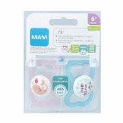 MAM Air Chupete Silicona Fisiológico + 6 meses 2 unidades