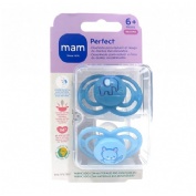 MAM Air Chupete Silicona Fisiológico + 6 meses Pack 2 unidades