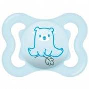 MAM Supreme Chupete Silicona simétrica 2-6 meses Azul (1 ud)