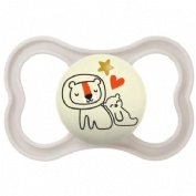 Chupete silicona simetrica - mam supreme night (1 unidad n 6+ meses)