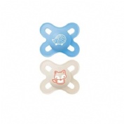 Chupete mam silicona star azul gris 0-2m