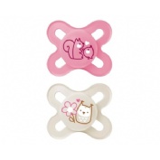 MAM Chupete Star rosa beige 0-2 meses Silicona (1 ud)