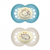 Chupete silicona mam original night + 6 meses matt a pack doble - mam original night