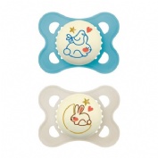 Chupete silicona mam original night 2 - 6 meses matt a pack doble - mam original night