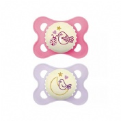 Chupete silicona mam original night 2 - 6 meses matt r pack doble - mam original night