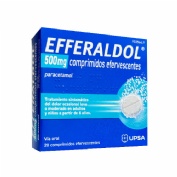 EFFERALDOL 500 mg COMPRIMIDOS EFERVESCENTES, 20 comprimidos