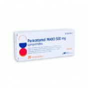 PARACETAMOL MABO 500 mg comprimidos , 20 comprimidos