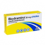 BIODRAMINA 20 mg CHICLES MEDICAMENTOSOS , 6 chicles