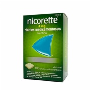 NICORETTE 4 mg CHICLES MEDICAMENTOSOS, 105 chicles
