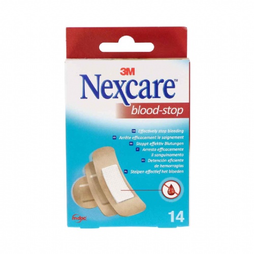 3m nexcare blood stop - aposito coagulante (14 apositos surtidos)