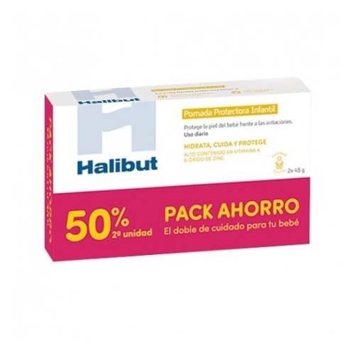 Halibut pomada protectora infantil (2 envases 45 g)