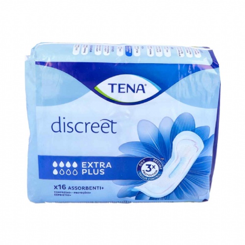 Absorbente incontinencia orina ligera - tena discreet extra plus (16 unidades)