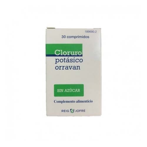 Cloruro potasico orravan (30 comprimidos)