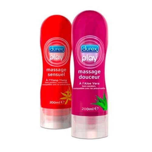 Durex play massage aloe + sensual (duplo 200 ml + 200 ml)