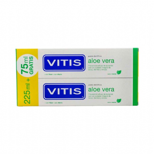 Vitis aloe vera pasta dentifrica (2 envases 150 ml sabor menta)