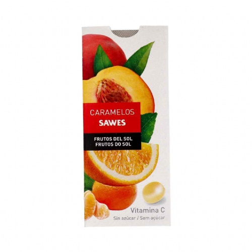 Sawes caramelos blister sin azucar (1 envase 22 g sabor frutos del sol)