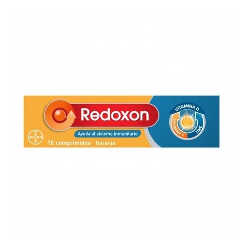 Redoxon extra defensas vitamina c + zinc (15 comprimidos efervescentes sabor naranja)