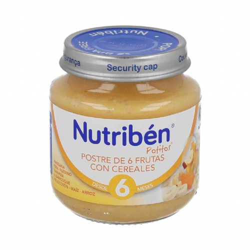 Nutriben postre de 6 frutas con cereales (1 potito inicio 130 g)