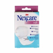 3m nexcare soft tiras protectoras suaves - aposito adhesivo (1 rollo 1 m x 8 cm)