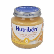 Nutriben postre de 6 frutas con cereales (1 potito inicio 130 g)
